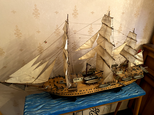 NAVE AMERIGO VESPUCCI REALIZZATA A MANO