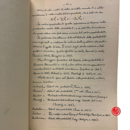 Matematica - Prof. T. Boggio - Elementi di matematica attuale