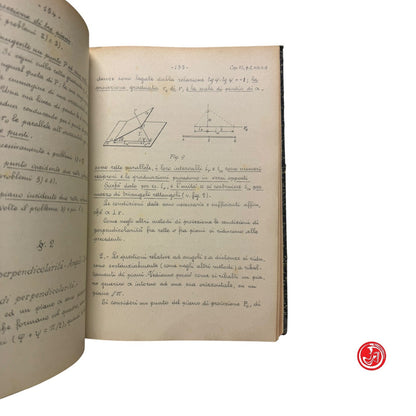 Matematica - Prof. E. Bompiani - Geometria descrittiva anno XVIII