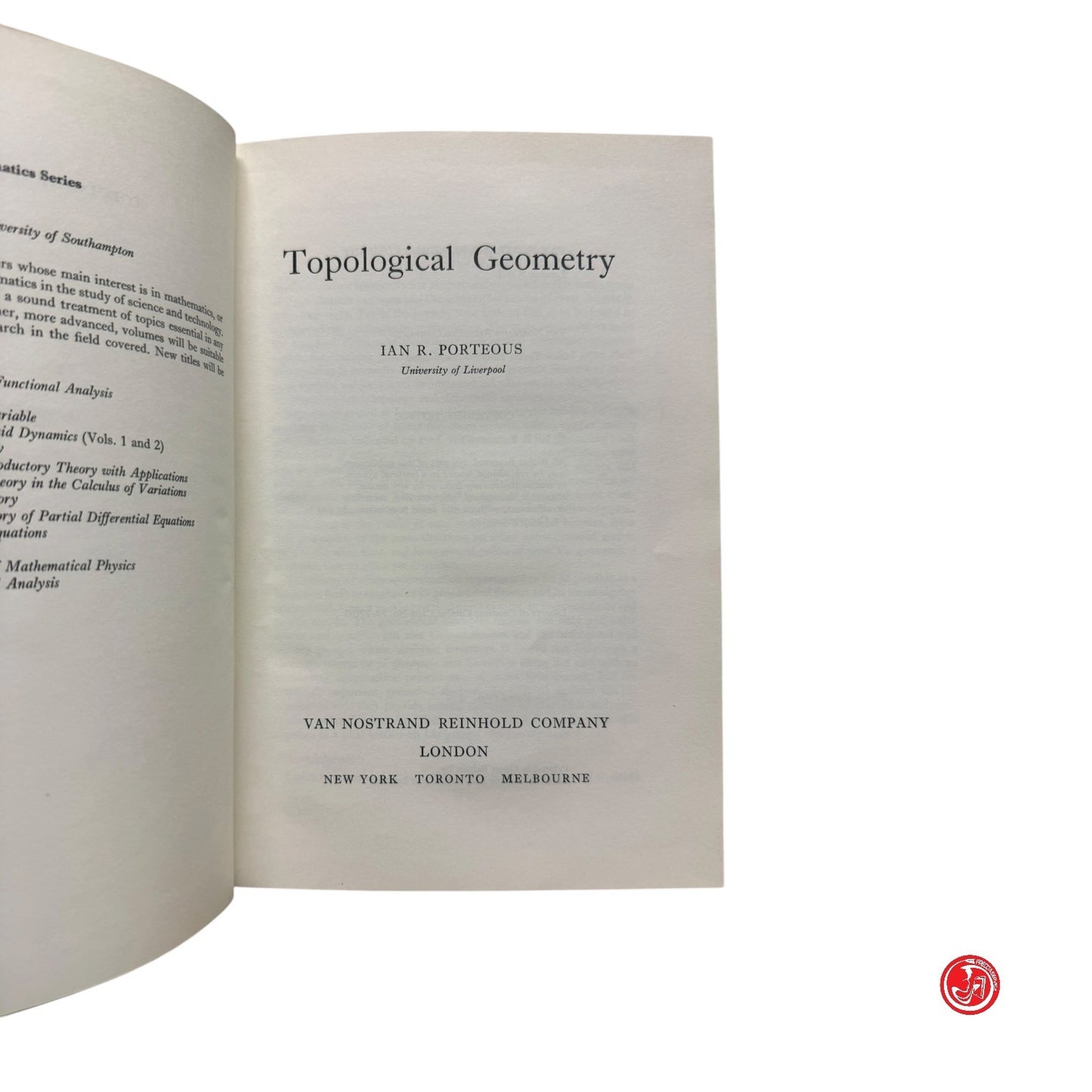 Matematica - Van Nonstrand - Topological geometry