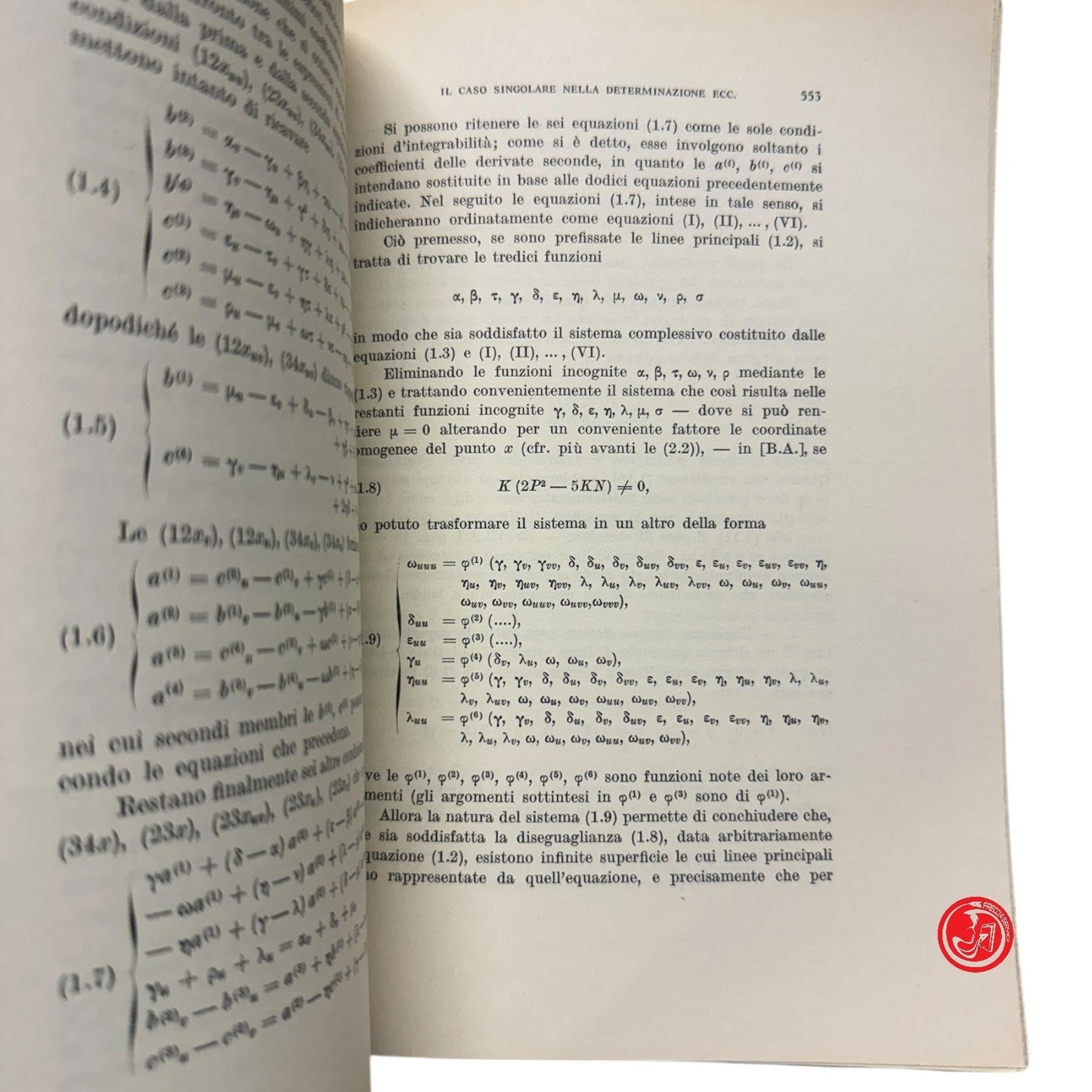 Matematica - A. TERRACINI - SELECTA VOLUME PRIMO e VOLUME SECONDO