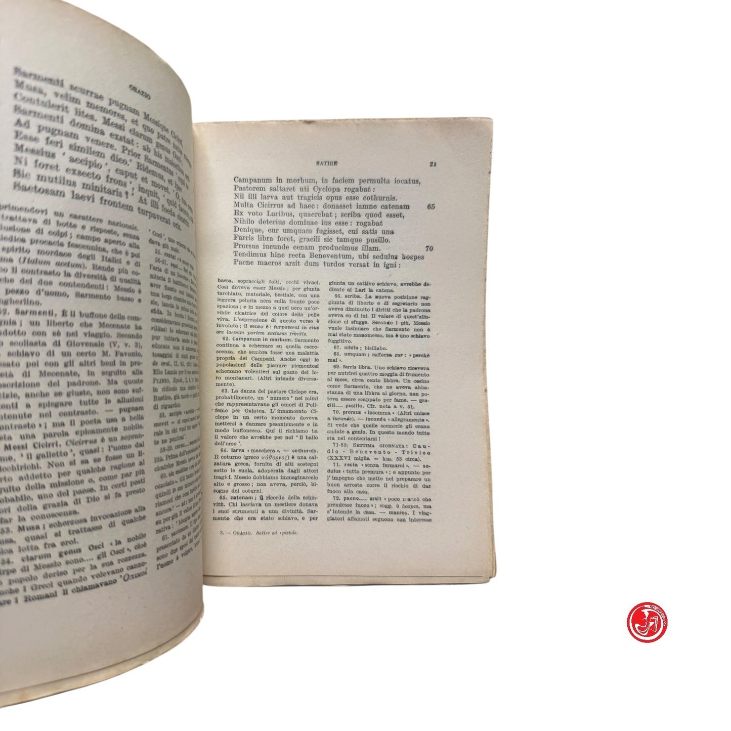 Classici - Orazio - Satire ed epistole - Felice Le Monnier, 1939