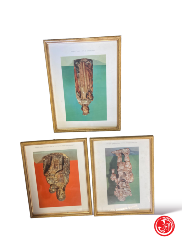 Trio of framed prints