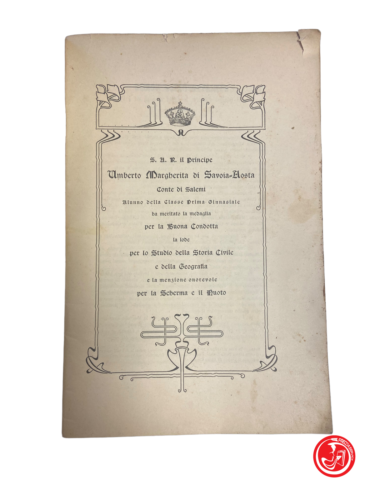 Noms des étudiants ayant reçu des prix ou des distinctions en 1901