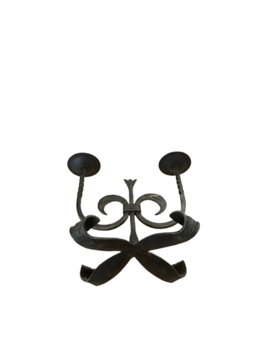 Wrought iron candle holder