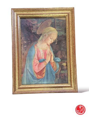 Impression d'art sacré avec un magnifique cadre en bois