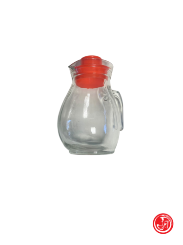 Glass jug with stopper - made in Italy