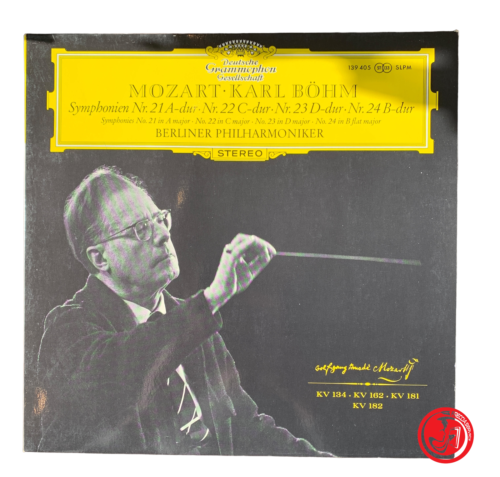 Mozart Karl Bohm Symphonien nr 21 la-dur 22 do-dur 23 d-dur 24 si-dur