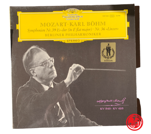 Mozart Karl Bohm Symphonien nr 39 es-dur 36 linzer