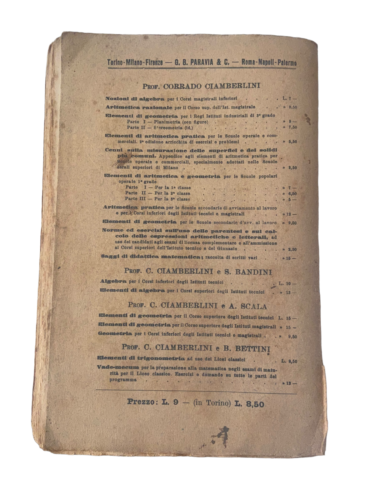 Elements of trigonometry - Ciamberlini and Bettini