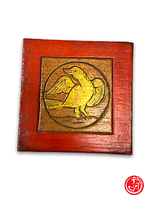Paire de tableaux en bois