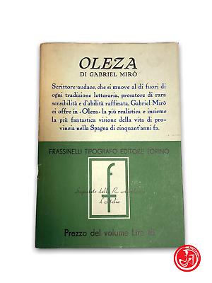 Oleza - Gabriel Mirò, typographe Frassinelli éditeur Turin