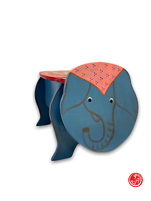 Tabouret de rangement - petit éléphant