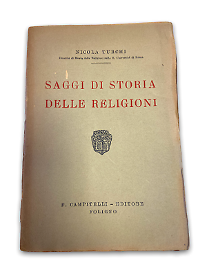 Nicola Turchi - Essais sur l'histoire des religions - F. Campitelli 1924