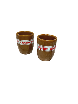 Pair of ethnic style shot glasses