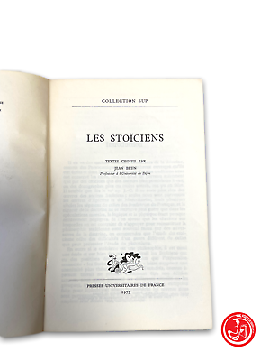 Collection sup - Les stoiciens textes choisis