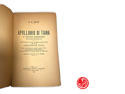 Apollonius of Tyana - Small library - 1926