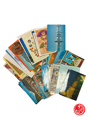 Serie di cartoline vintage