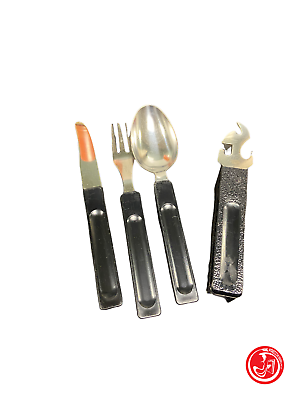 Picnic cutlery set with case