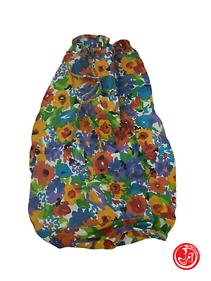 Floral fabric backpack 