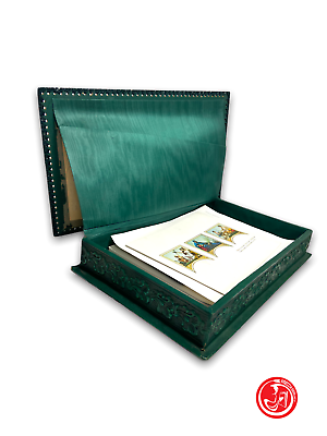 Green fabric box/organizer - Fogli Maria Morina