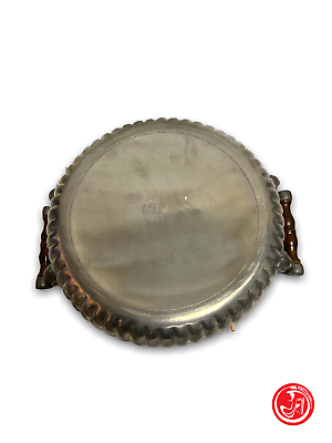 Pewter tray with lid - antique