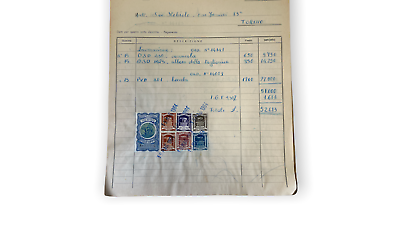 Invoice notebooks from '63/'64 with revenue stamps