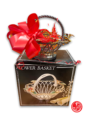 Panier de fleurs - cadeau