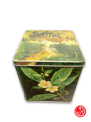 Square tin box