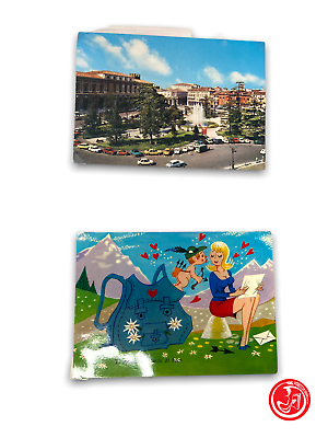 About 50 vintage postcards