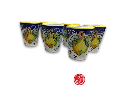 Vietri ceramic cups with tray