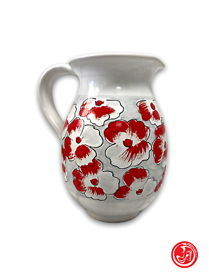 Decorated ceramic jug