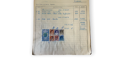 Invoice notebooks from '63/'64 with revenue stamps