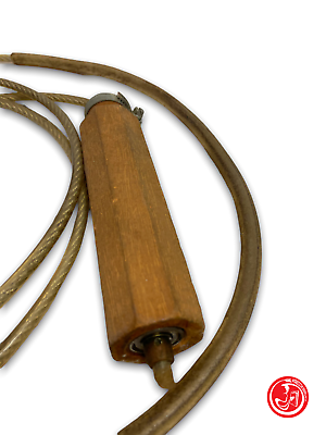 Antique skipping rope with wooden handles