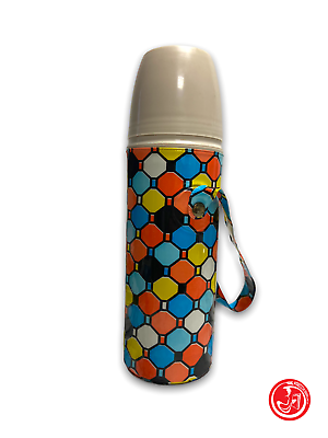 Multicolor thermos bottle - cap/glass