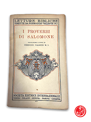 Lectures bibliques - Les proverbes de Salomon - 1926