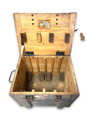 Baule in legno -  S.A. Cartiere P. Milani Fabriano