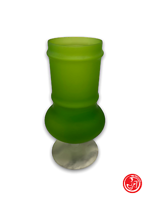 Satin glass vase