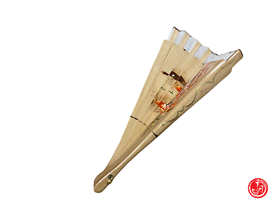 Wooden fan - floral pattern