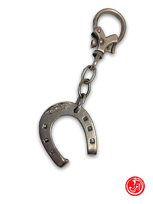 Horseshoe key ring in 800 silver