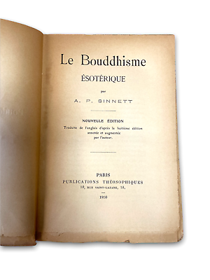 Le Bouddhisme - Esoterique - A.P. Binnett