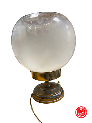 Vintage glass wall lamps