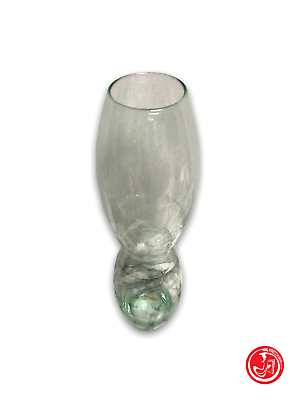 Bubble glass vase