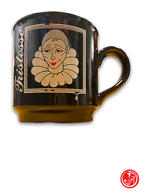 Black ceramic mug - Tristesse