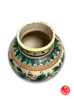 Coppia di vasi in terracotta - Decorazione a mano