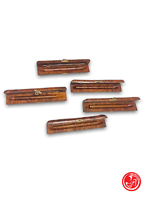 5 porte-stylos en bois de bruyère