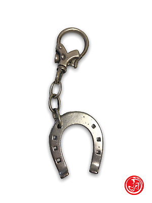 Horseshoe key ring in 800 silver