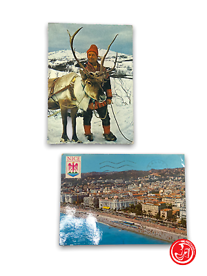 About 50 vintage postcards