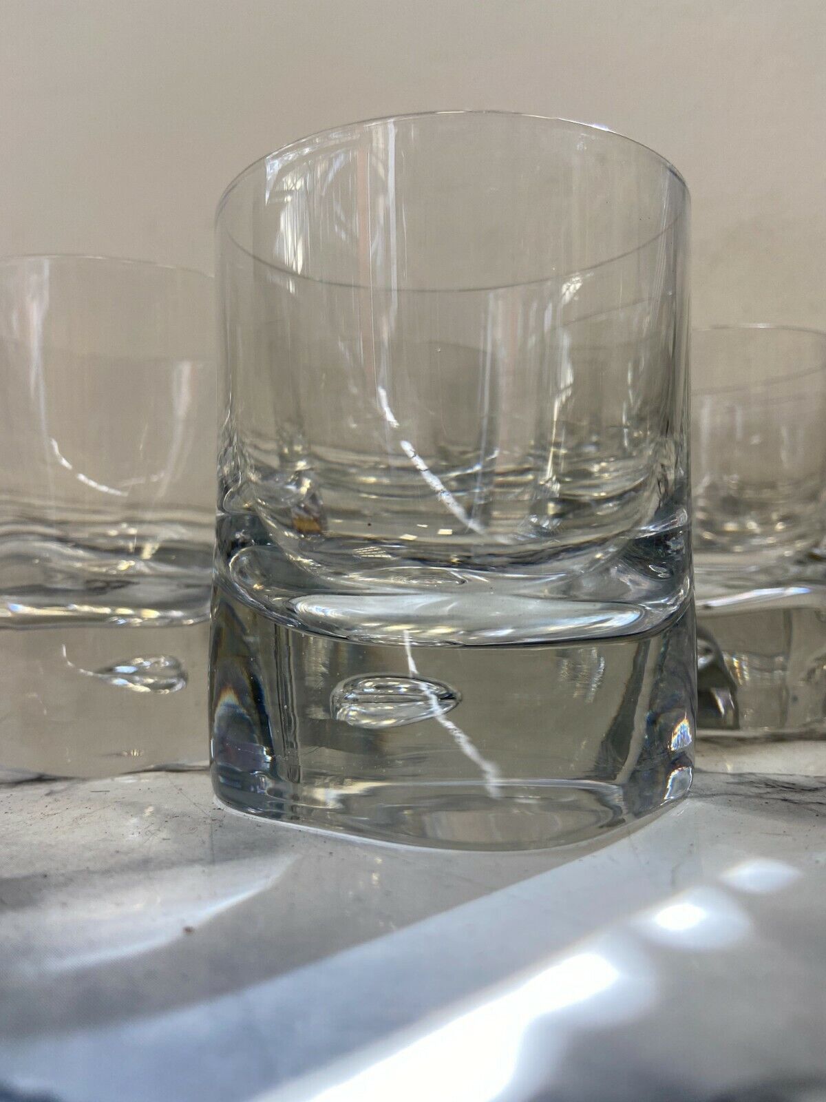 Heavy glass tumblers (set of 8)