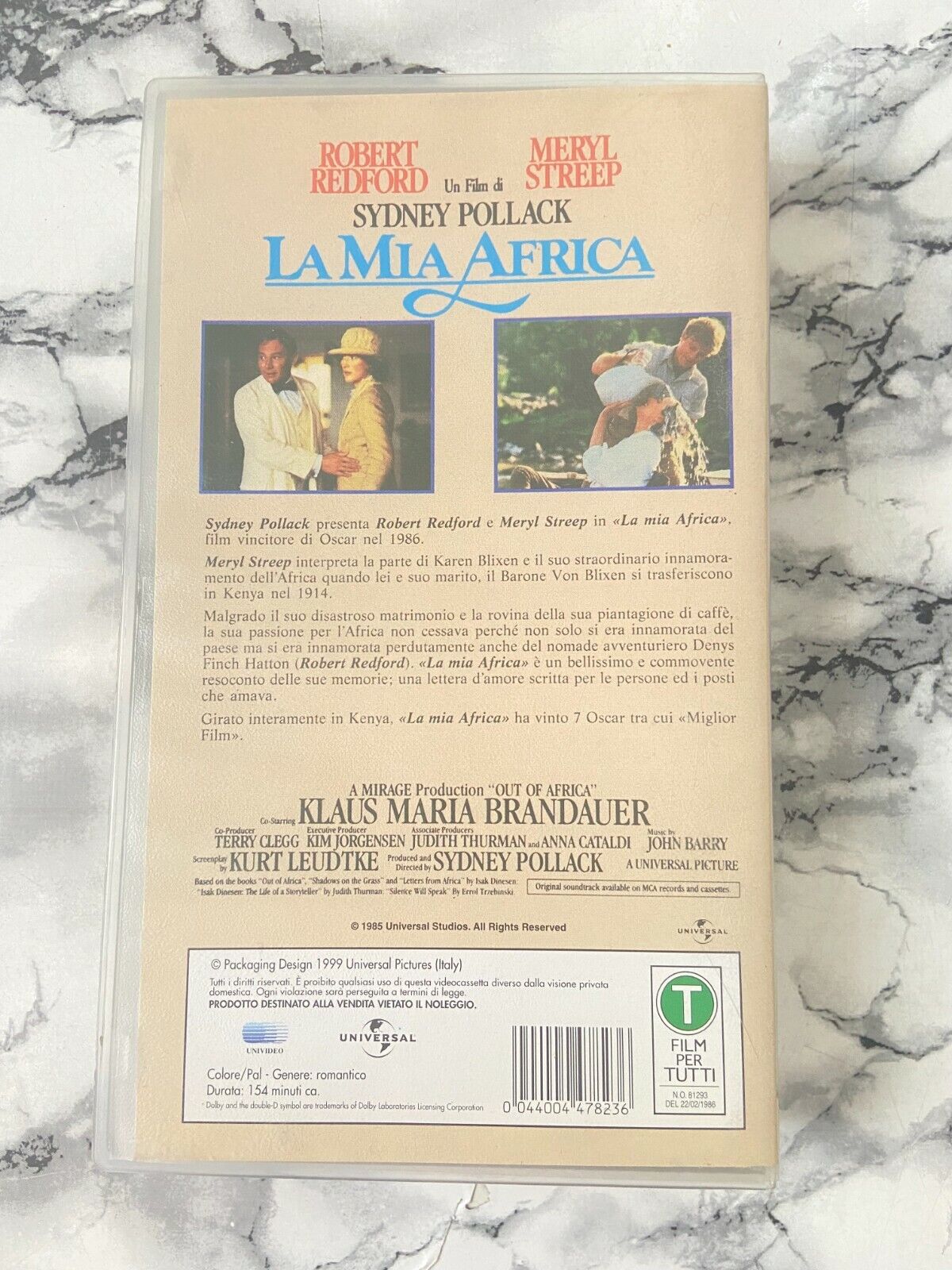 Video cassette - Out of Africa